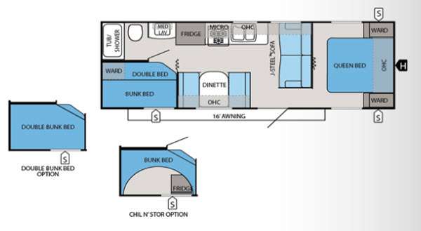 Floorplan - 2013 Jayco Jay Flight 26BH