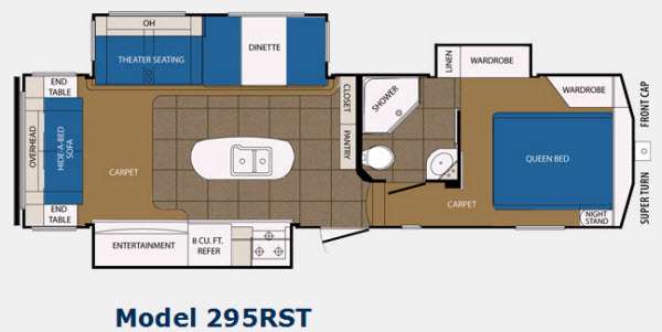 Floorplan - 2014 Prime Time Manufacturing Crusader 295RST