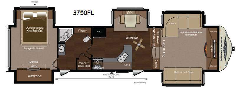 Floorplan - 2014 Keystone RV Montana 3750 FL