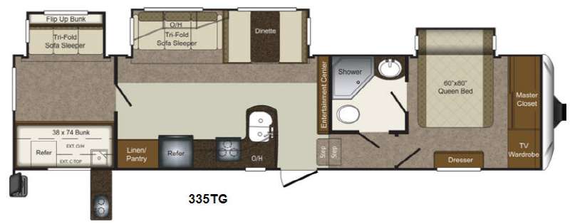 Floorplan - 2014 Keystone RV Laredo 335TG