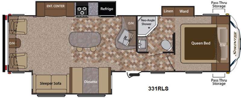 Floorplan - 2014 Keystone RV Sprinter 331RLS