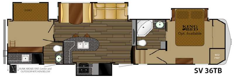 Floorplan - 2014 Heartland Silverado 36TB