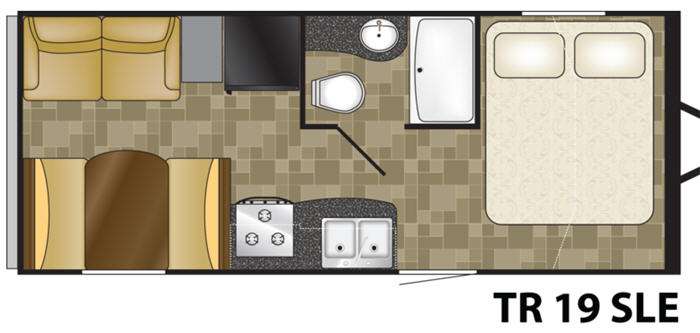 Floorplan - 2014 Heartland Trail Runner 19 SLE