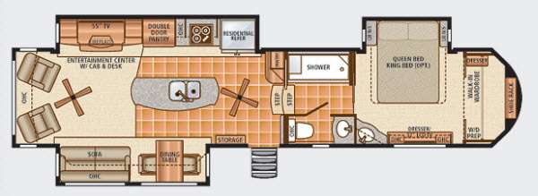 Floorplan - 2013 Dynamax Trilogy 3800RL