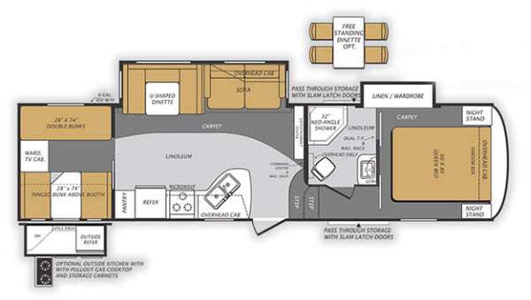 Floorplan - 2014 Forest River RV Wildcat Maxx 312BHX