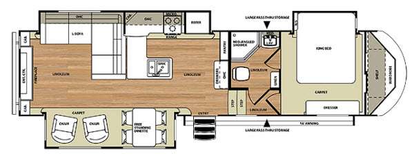 Floorplan - 2014 Forest River RV Salem Hemisphere Lite 327RES