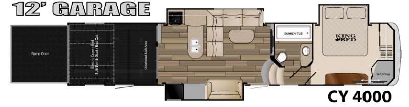 Floorplan - 2015 Heartland Cyclone 4000 Elite