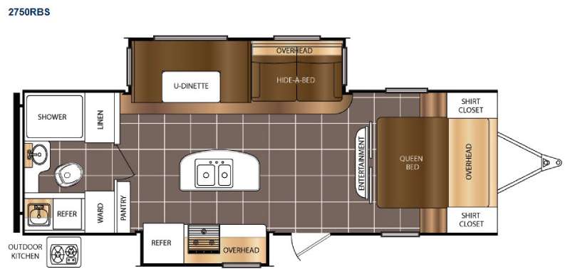 Floorplan - 2015 Prime Time Manufacturing Tracer 2750RBS