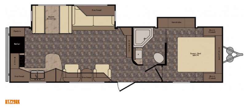 Floorplan - 2015 CrossRoads RV ReZerve RTZ29RK