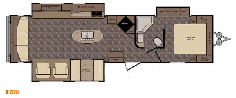 Floorplan - 2015 CrossRoads RV ReZerve RTZ33RL