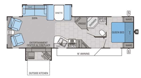 Floorplan - 2015 Jayco Jay Flight 32RLDS