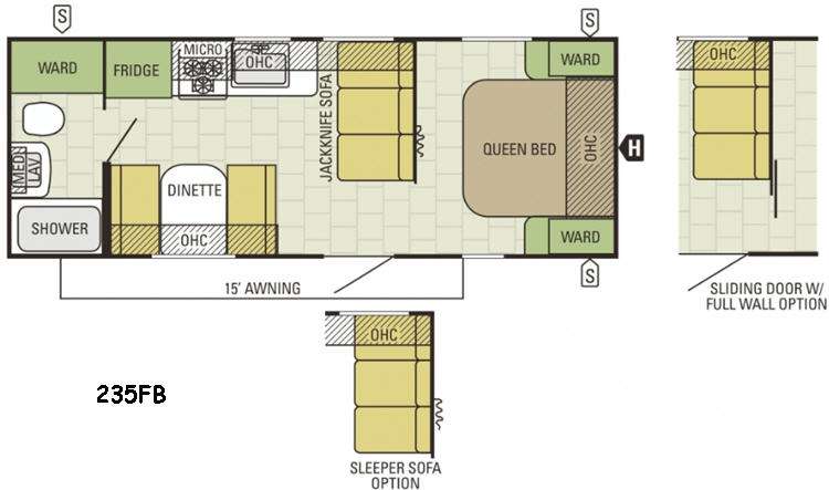 Floorplan - 2015 Starcraft Autumn Ridge 235FB