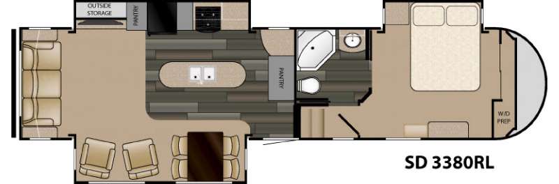 Floorplan - 2015 Heartland Sundance 3380RL