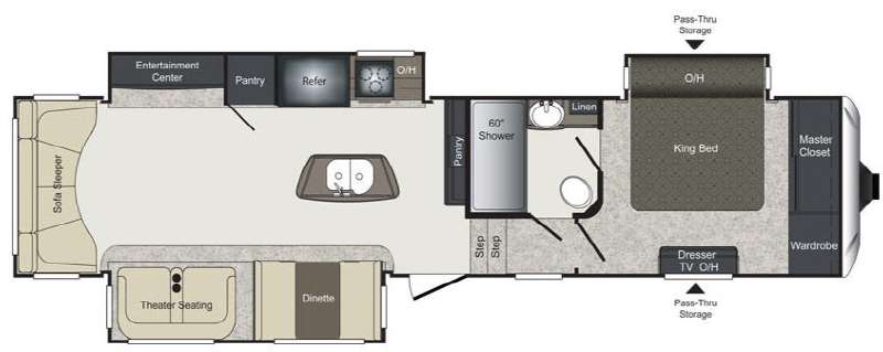 Floorplan - 2015 Keystone RV Laredo 355RL