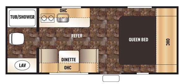 Floorplan - 2015 Forest River RV Cherokee Wolf Pup 16FQ