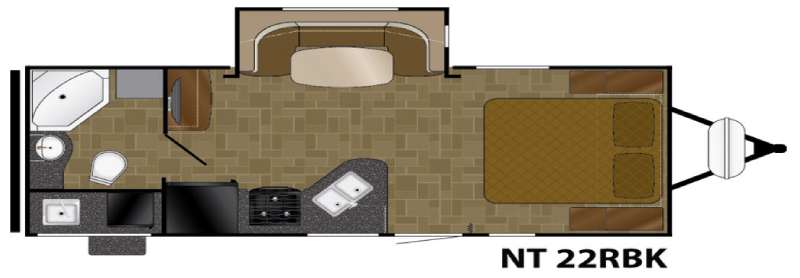 Floorplan - 2016 Heartland North Trail 22RBK