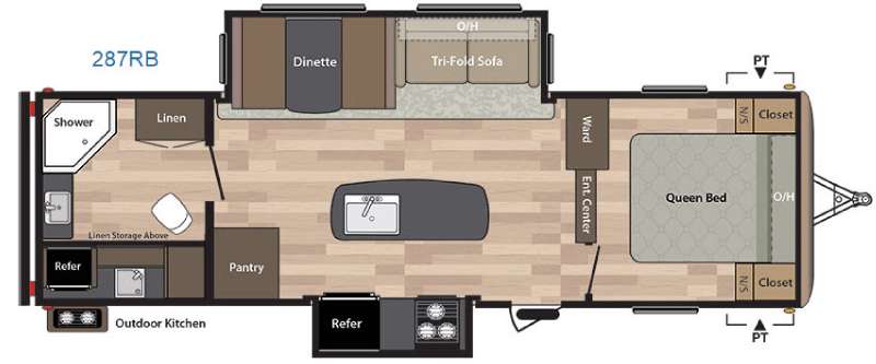Floorplan - 2016 Keystone RV Springdale 287RB