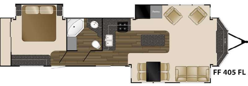 Floorplan - 2016 Heartland Fairfield 405FL