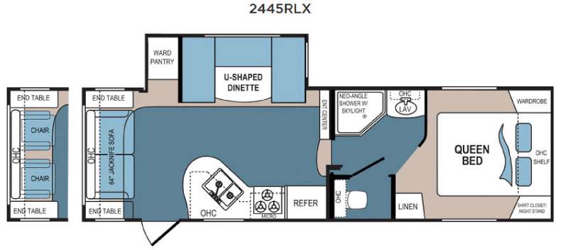 Floorplan - 2016 Dutchmen RV Denali Lite 2445RLX