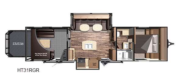 Floorplan - 2016 Highland Ridge RV Highlander HT31RGR