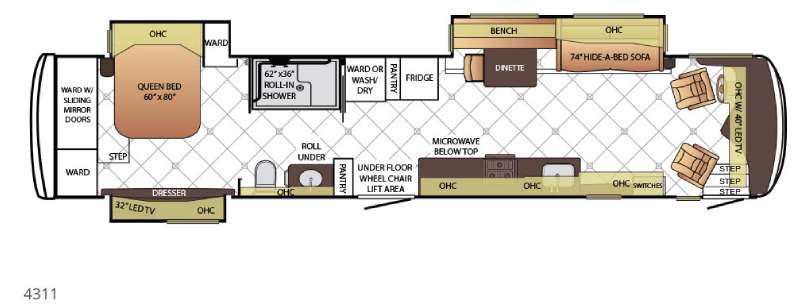 Floorplan - 2016 Newmar Dutch Star 4311