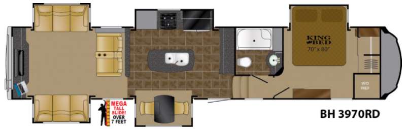 Floorplan - 2016 Heartland Bighorn 3970RD