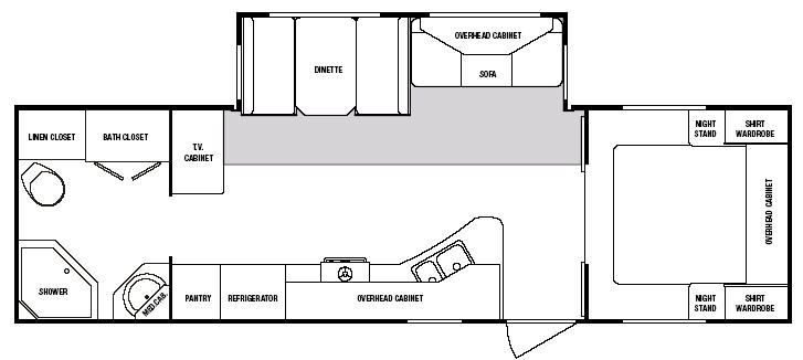 Floorplan - 2006 SunnyBrook Sunset Creek 279 RB