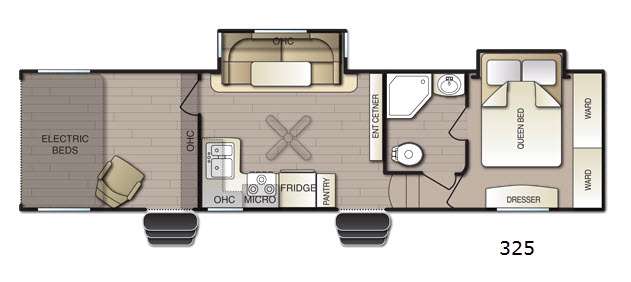 Floorplan - 2016 Pacific Coachworks Blazen 325