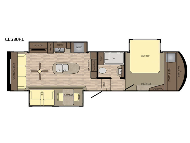 Floorplan - 2017 CrossRoads RV Cameo CM33RL