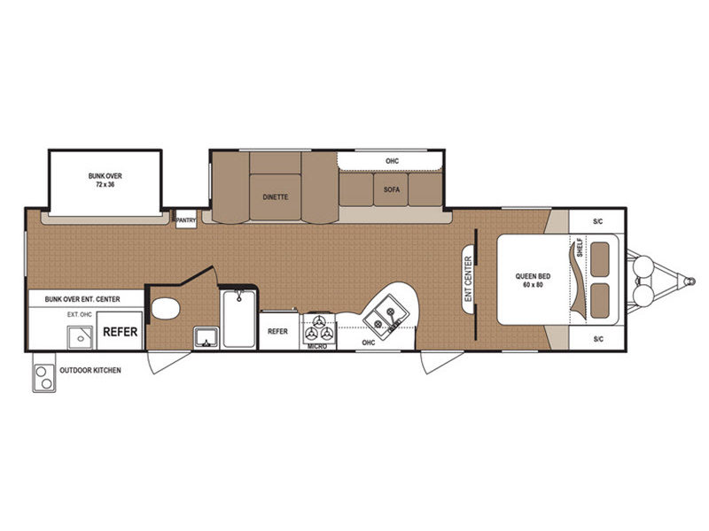 Floorplan - 2017 Dutchmen RV Aspen Trail 3010BHDS