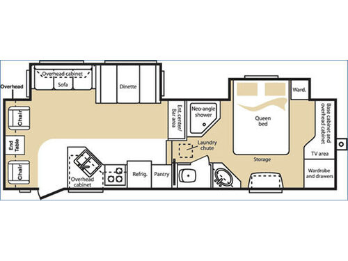 Floorplan - 2006 Keystone RV Cougar 291EFS