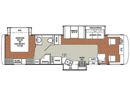 Floorplan - 2007 Georgie Boy Pursuit 3490 TS