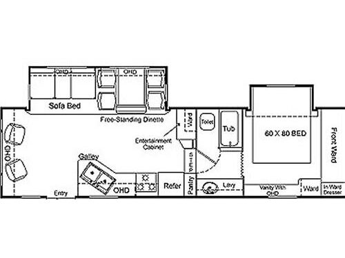 Floorplan - 2004 Northwood Arctic Fox 29-5 T