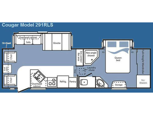 Cougar 291RLS Floorplan