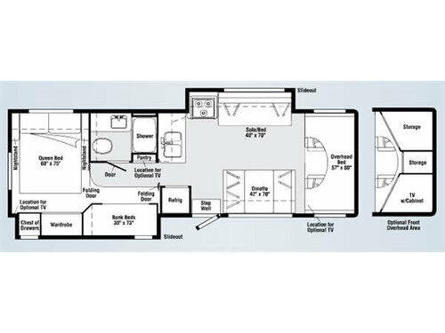 Floorplan - 2008 Winnebago Access 31J