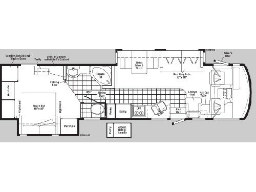 Floorplan - 2005 Winnebago Adventurer 38 G