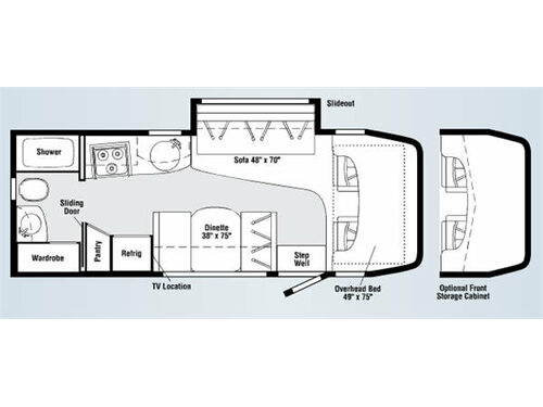 Floorplan - 2008 Itasca Navion 24H