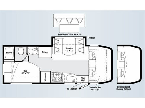 Floorplan - 2008 Itasca Navion 24J