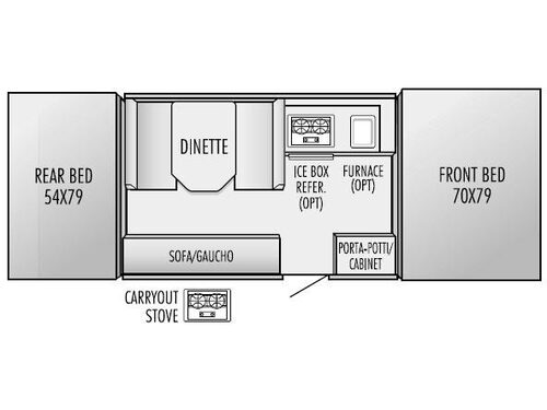 Floorplan - 2003 Jayco Qwest 10 B