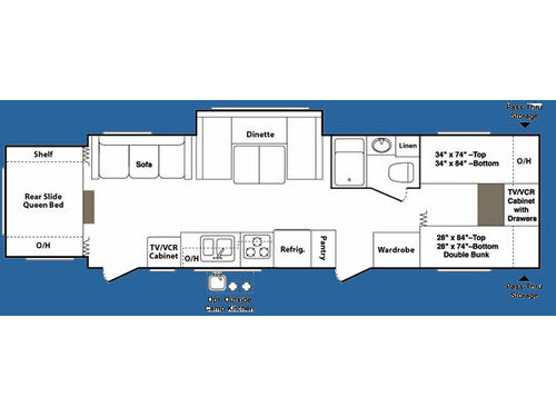 Floorplan - 2008 Keystone RV Outback 28RSDS