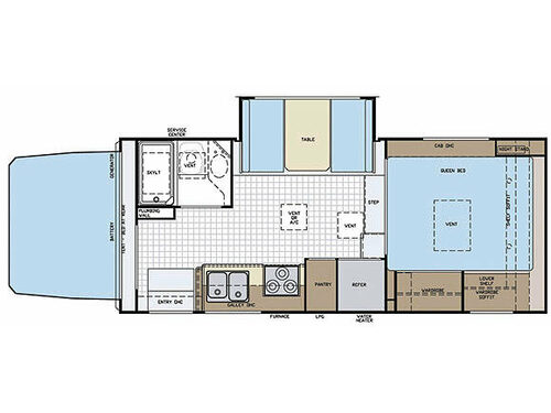 Floorplan - 2008 Lance 1131