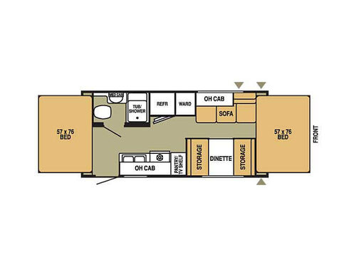 Travel Star 19CK Floorplan