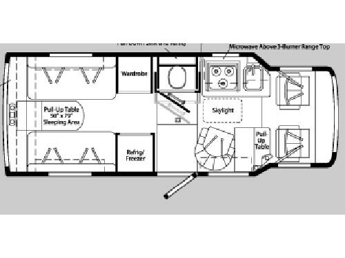 Floorplan - 2004 Winnebago Rialta 22 HD