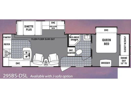 Floorplan - 2008 Dutchmen RV North Shore 295BS-DSL