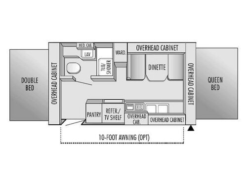 Floorplan - 2004 Jayco Jay Feather EXP 18 F
