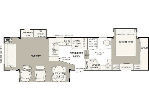 Floorplan - 2004 NuWa Champange 35 LKTG