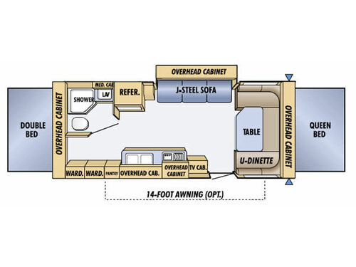 Jay Feather EXP 23 B Floorplan