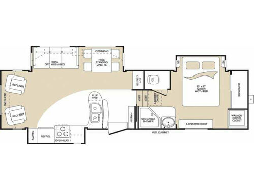 Floorplan - 2008 Keystone RV Montana 3075 RL