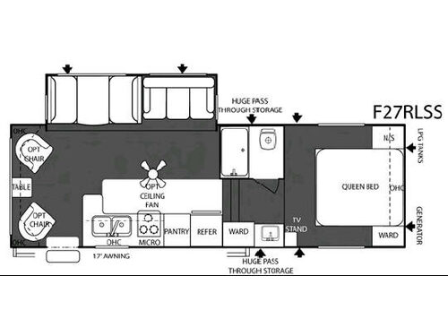 Salem F27RLSS Floorplan