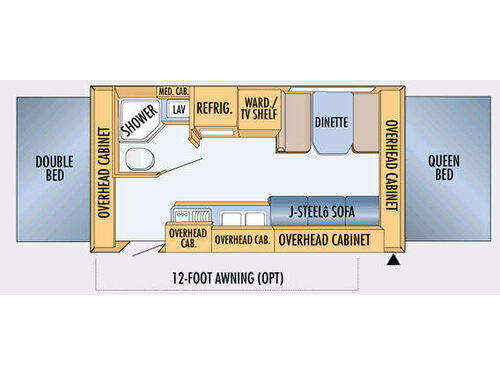 Floorplan - 2008 Jayco Jay Feather EXP 19 H